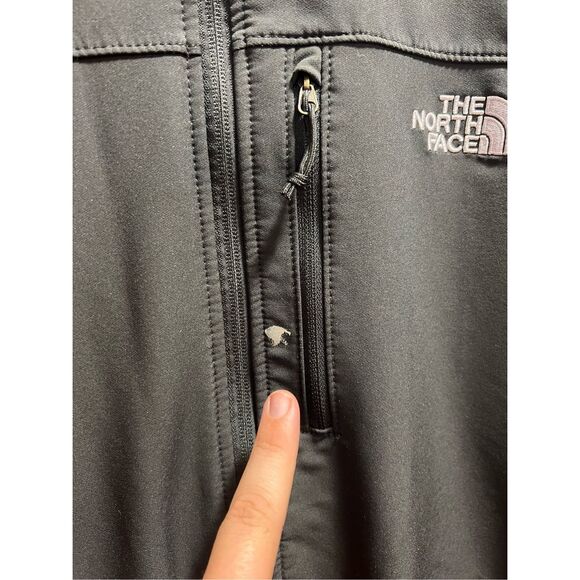 The North Face Full Zip Black Jacket Mens Size XL FLAWED-MARKS-STAINS - Picture 4 of 16